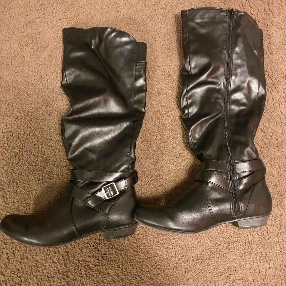 Fergalicious black boots